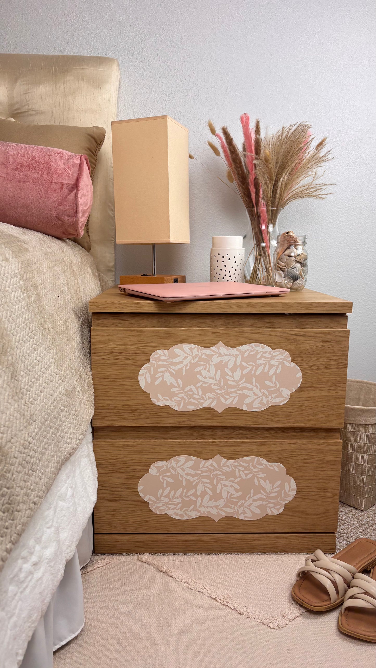 sofia jane collection: set of 18 textured, peel & stick decals