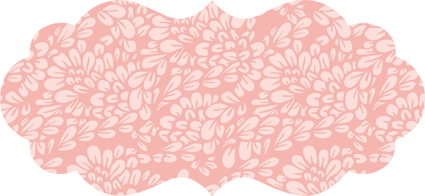 the mary primrose collection set of 6 peel & stick decals rose gold/pink / set of 6 princess plaque decals - 3 large