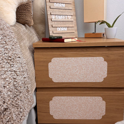 sienna grace collection: set of 18 textured, peel & stick decals