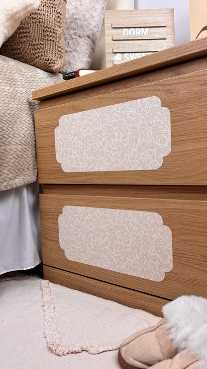 sienna grace collection: set of 18 textured, peel & stick decals