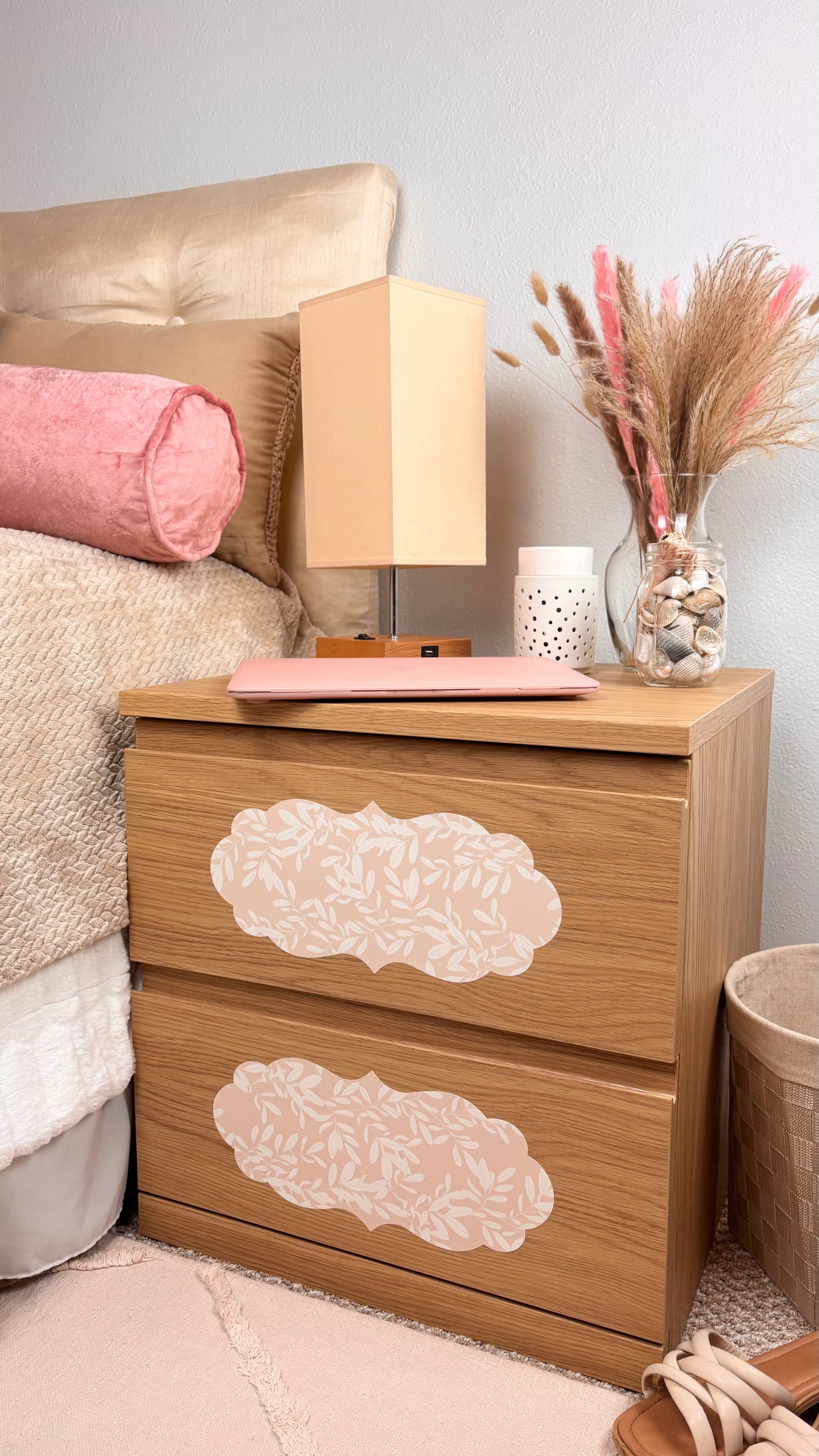 sofia jane collection: set of 18 textured, peel & stick decals