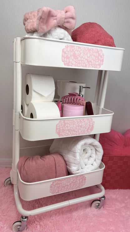 mary primrose collection: set of 18 textured, peel & stick decals