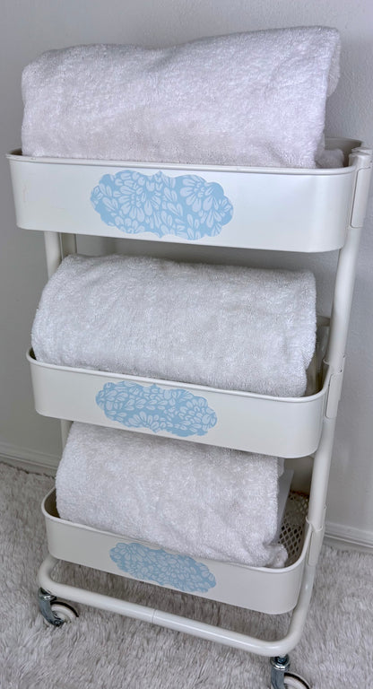 mary primrose collection: set of 18 textured, peel & stick decals