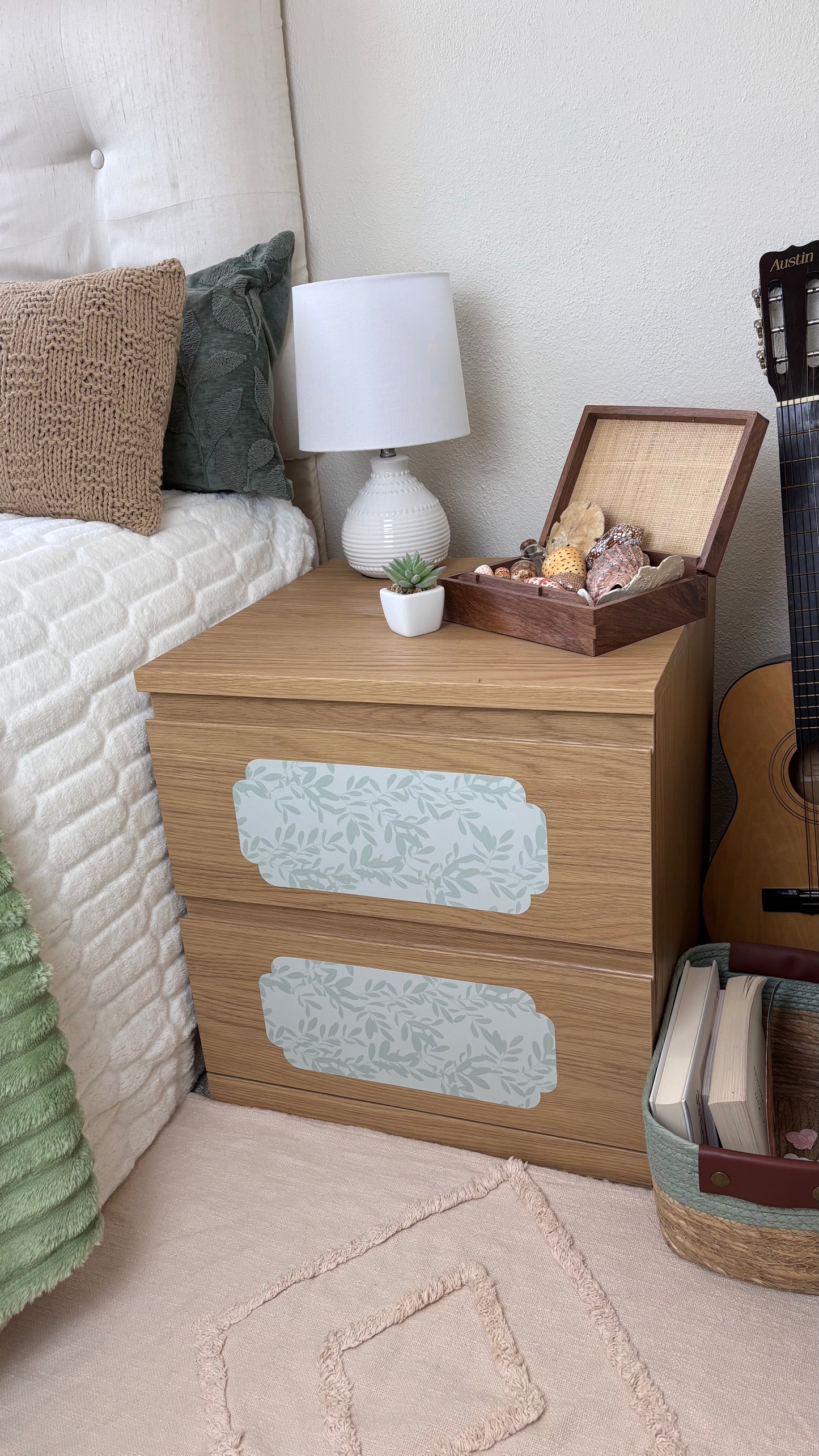 sofia jane collection: set of 18 textured, peel & stick decals