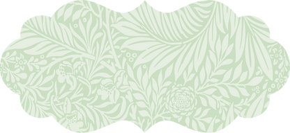 the judith anne collection set of 6 peel & stick decals pastel green/mint / set of 6 princess plaque decals - 3 large