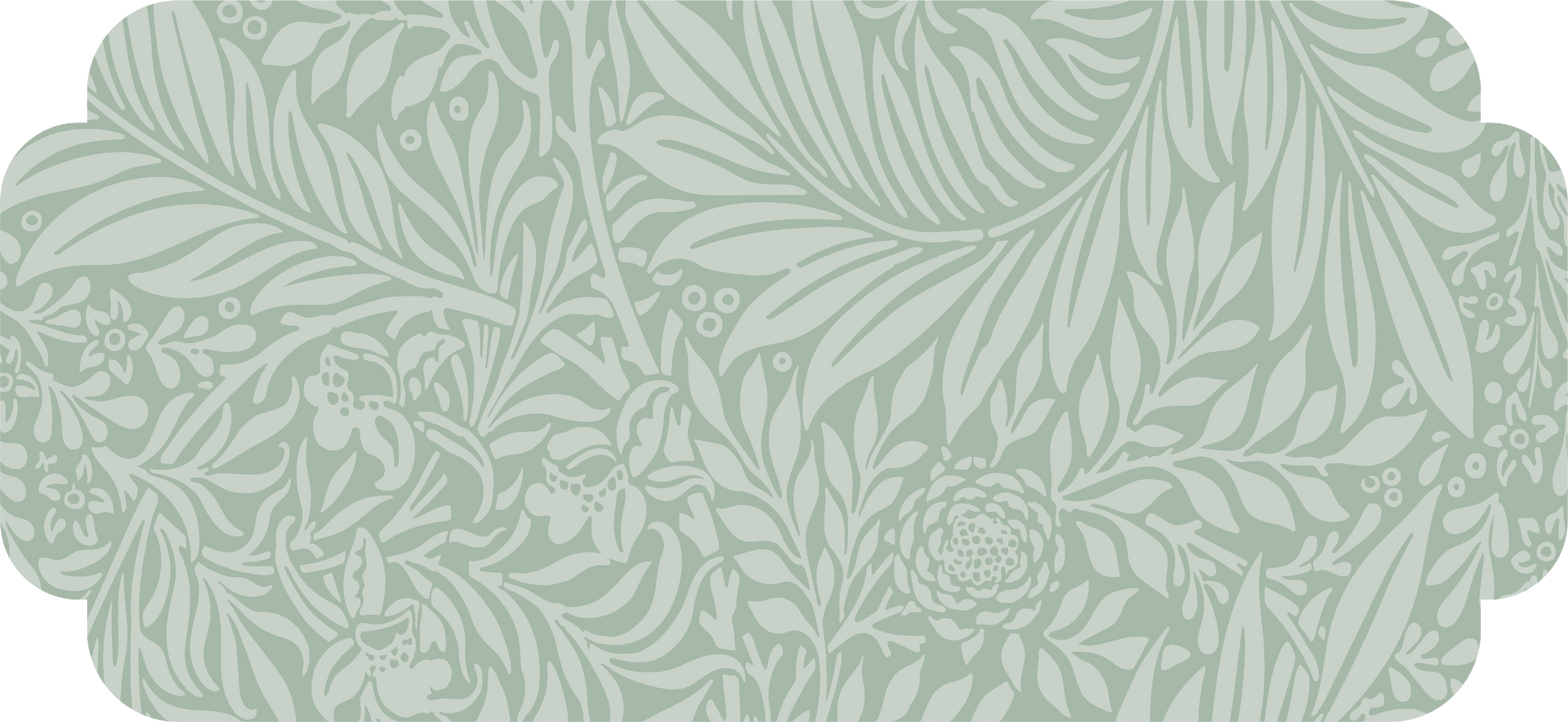 the judith anne collection set of 6 peel & stick decals sage green / set of 6 art deco plaque decals - 3 large (12.49’’