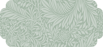 the judith anne collection set of 6 peel & stick decals sage green / set of 6 art deco plaque decals - 3 large (12.49’’