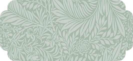 the judith anne collection set of 6 peel & stick decals sage green / set of 6 art deco plaque decals - 3 large (12.49’’