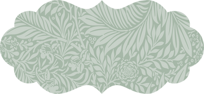 the judith anne collection set of 6 peel & stick decals sage green / set of 6 princess plaque decals - 3 large (12.5’’