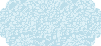 the mary primrose collection set of 6 peel & stick decals pastel blue / set of 6 art deco plaque decals - 3 large