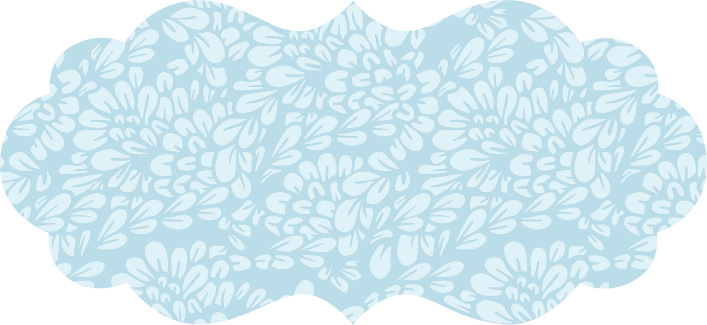 the mary primrose collection set of 6 peel & stick decals pastel blue / set of 6 princess plaque decals - 3 large