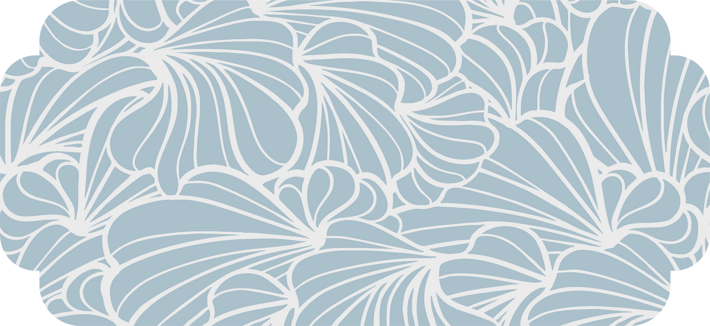 the nia marie collection set of 6 peel & stick decals slate blue / set of 6 art deco plaque decals - 3 large (12.49’’ x