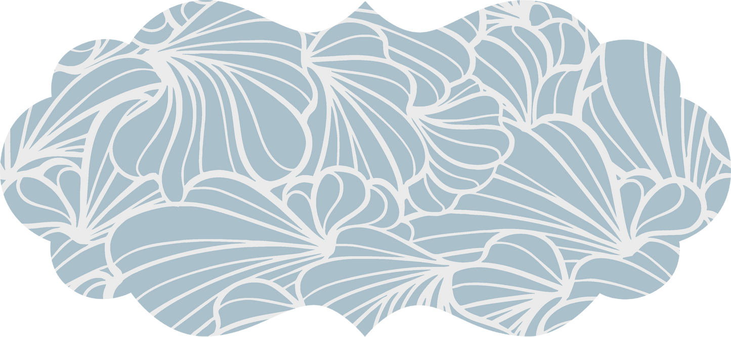 the nia marie collection set of 6 peel & stick decals slate blue / set of 6 princess plaque decals - 3 large (12.5’’ x