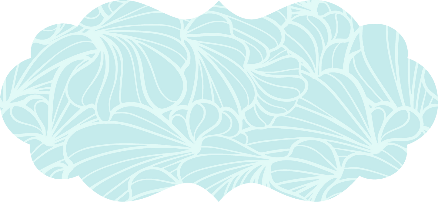 the nia marie collection set of 8 peel & stick decals pastel teal / set of 8 princess shape decals 